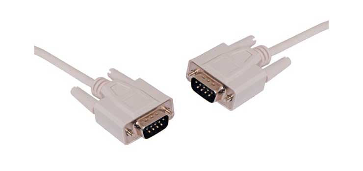 1.8m DE9 Male to DE9 Male Serial / Modem Lead