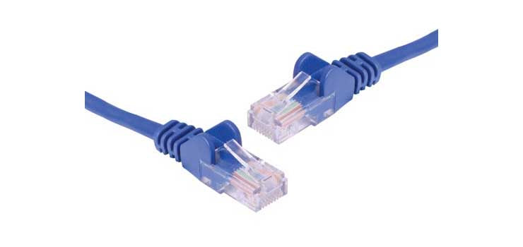 Blue 0.5m Cat6 UTP Ethernet Patch Cable