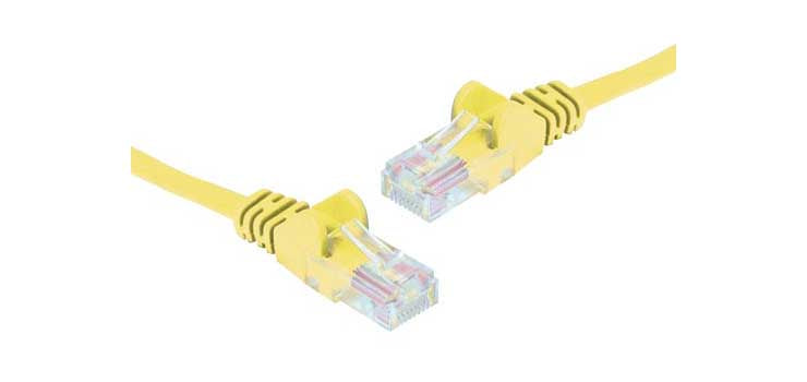 Yellow 2m Cat6 UTP Ethernet Patch Cable