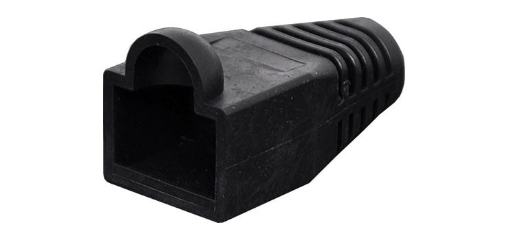 Black Modular Patch Lead Caps RJ45 Pk10