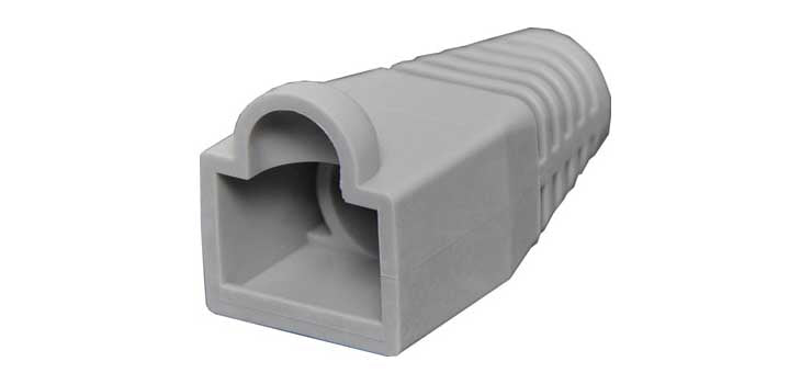 Grey Modular Patch Lead Caps RJ45 Pk-10