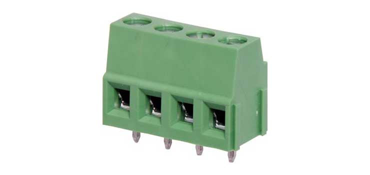 4 Way 5mm PCB Mount Terminal Block