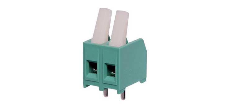 2 Way 5mm PCB Mount Terminal Block with Cam Lever