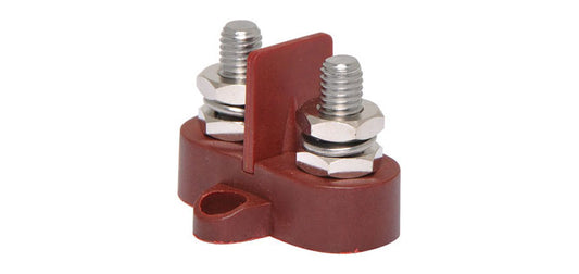 Dual Red M8 Power Distribution Post