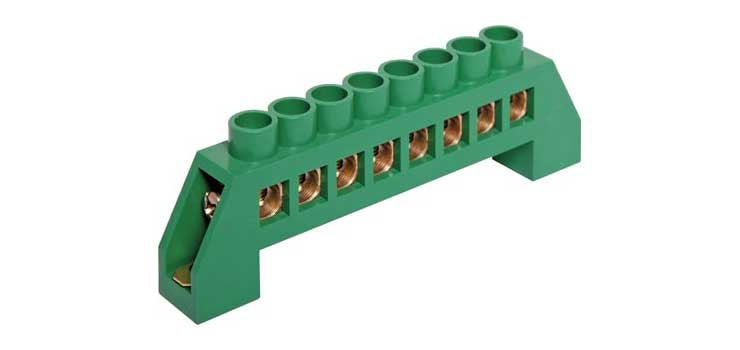 8 Way 450V Busbar Terminal Block With Earth