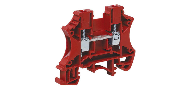 35A 4mm Red DIN Rail Terminal