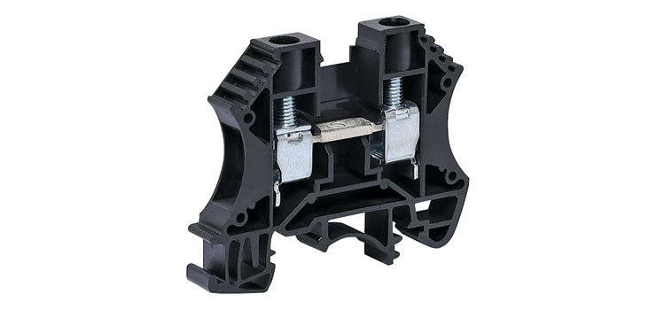 45A 6mm Black DIN Rail Terminal