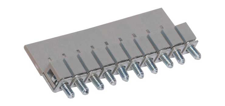 Grey Shorting Link For 45A DIN Rail Terminals