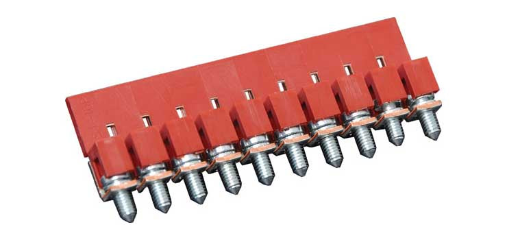 Red Shorting Link For 25A DIN Rail Terminals