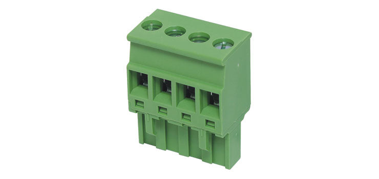 4 Way 5.08mm Vert. Top Entry Pluggable Terminal Plug