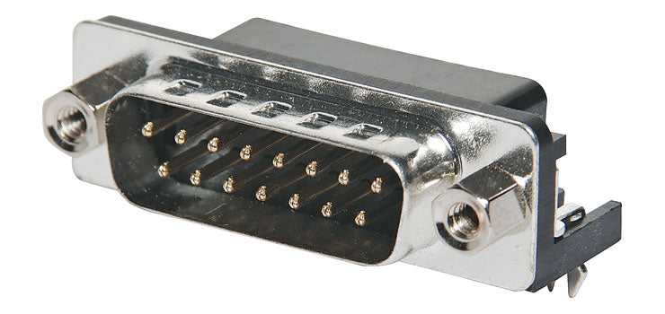 DA15 Male PCB Mount 90 Deg.