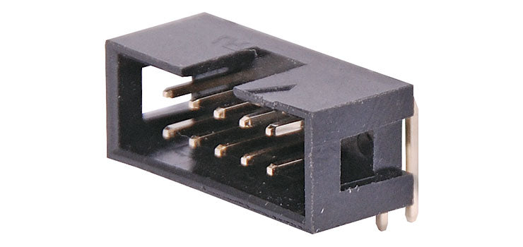 10 Pin Right Angle PCB Mount Boxed Header