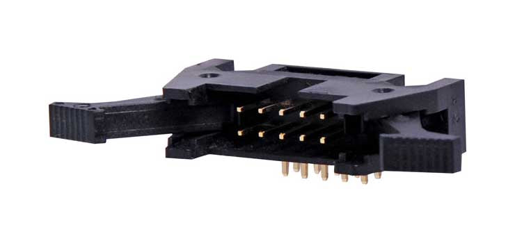 10 Pin Right Angle PCB Mount Locking Header