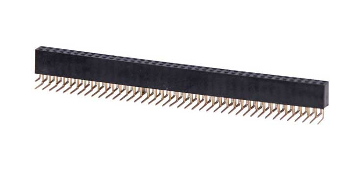 40 Way x 2 Pin Header 90 degree Socket