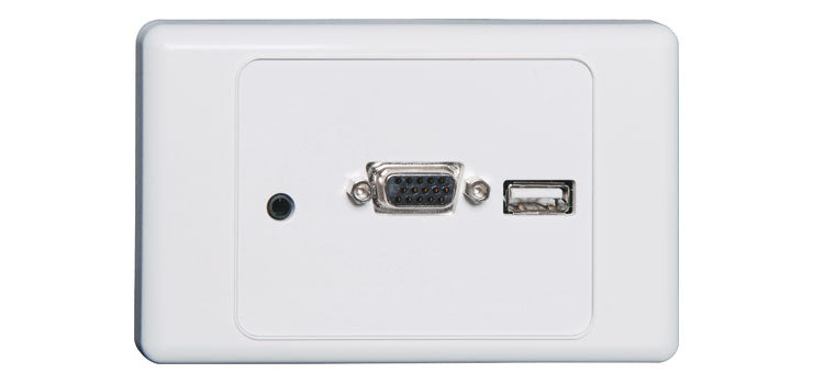 VGA Wallplate Dual Cover - Plug Connections