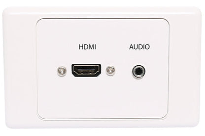 HDMI 3.5mm Single Wallplate Dual Cover with Flyleads