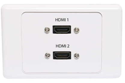 HDMI Dual Wallplate Dual Cover with Flyleads