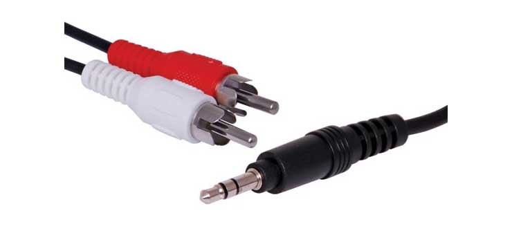 5m 3.5mm Stereo to Dual RCA Male Cable