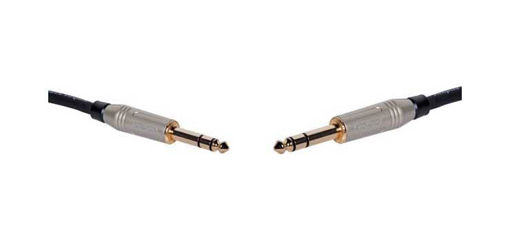 1m Balanced 6.35mm Jack TRS Male to Male Cable