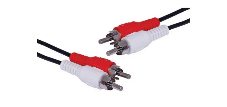 1.5m Dual RCA Male to Dual RCA Male Cable