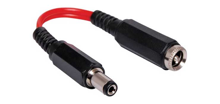 Polarity Reversing Cable 2.1mm DC Socket to 2.1mm DC Plug