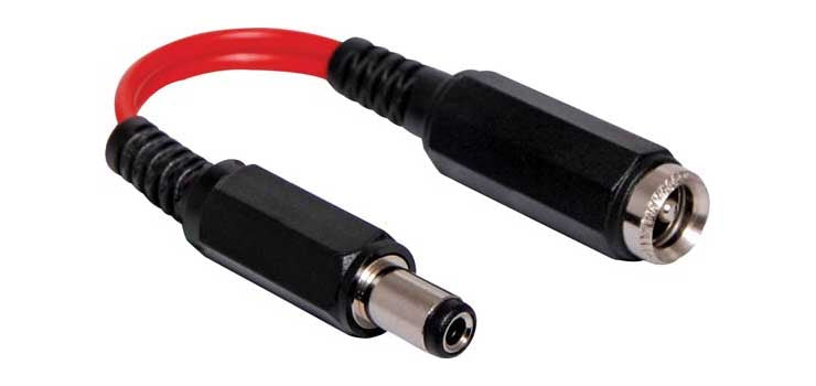 Polarity Reversing Cable 2.5mm DC Socket to 2.5mm DC Plug