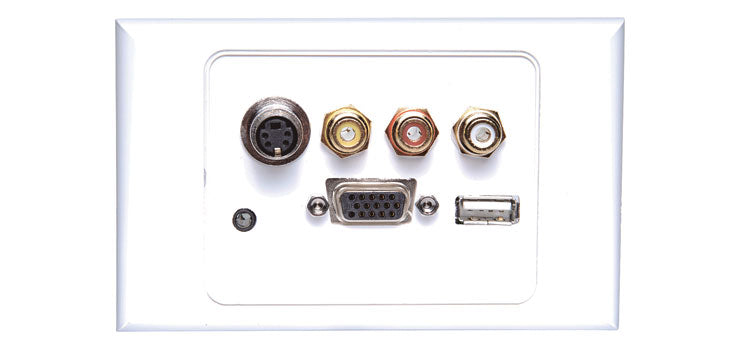 AV / USB Screw Connection HPM Excel Wallplate