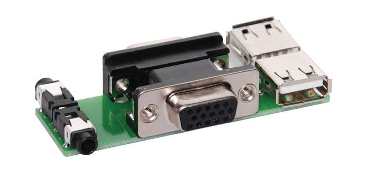 VGA/Audio/USB Plug Connection Wallplate PCB