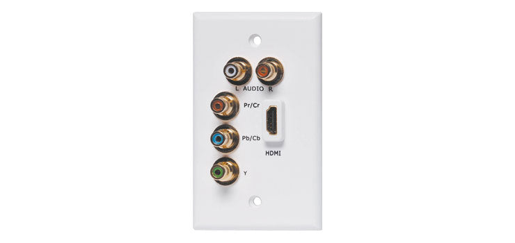 HDMI / AV Plug Connection Economy Wallplate