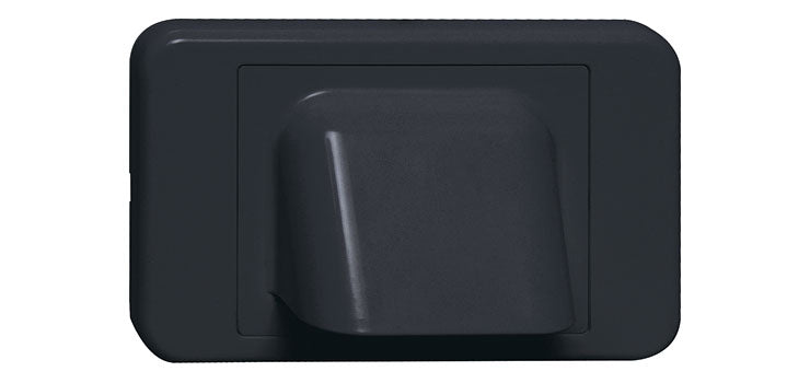 Black Shovel Nose Wallplate