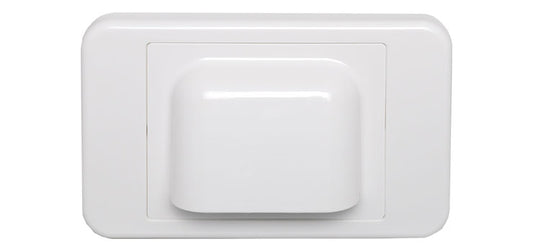 White Slimline Shovel Nose Wallplate