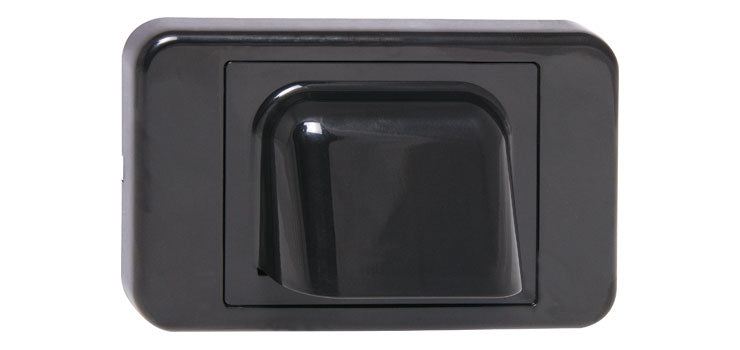 Black Slimline Shovel Nose Wallplate