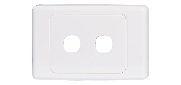 2 Way Clipsal Clip-In Wallplate