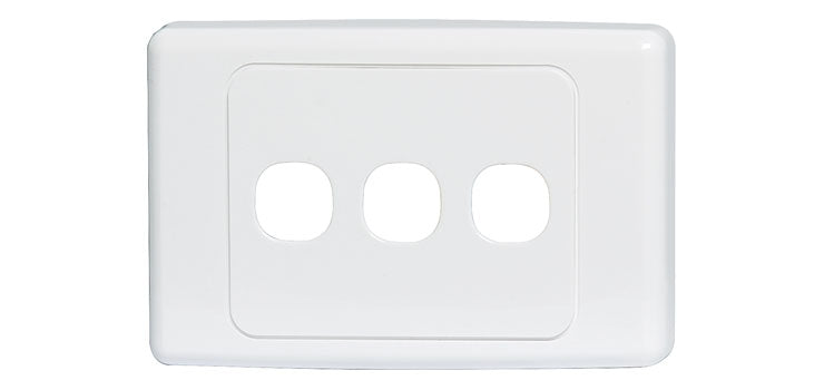 3 Way Clipsal Clip-In Wallplate