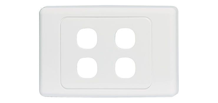 4 Way Clipsal Clip-In Wallplate