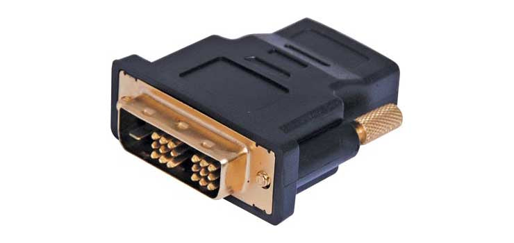 HDMI Socket to DVI-D Plug Adapter