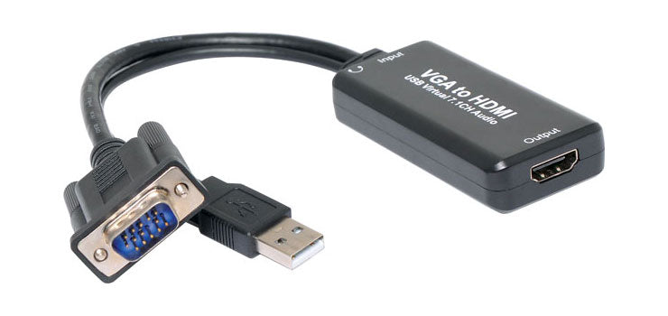 VGA To HDMI And 3.5mm Stereo Audio Converter