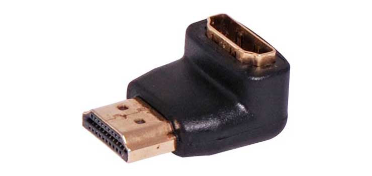 HDMI Right Angle Male To Female Adapter