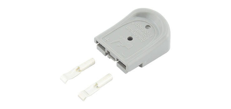 Anderson SBS Mini Plug Kit 2 Way Grey 15A 16AWG Contacts