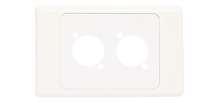 Wallplate For Dual D Series Connectors