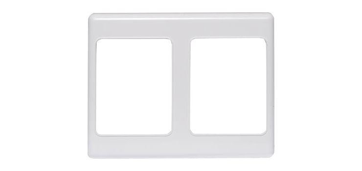 Altronics White Dual Blank Wallplate Cover