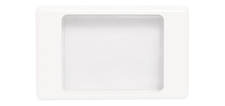 Altronics Clear/White Dual Cover Blank Wallplate