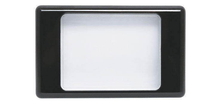 Altronics Clear/Black Dual Cover Blank Wallplate