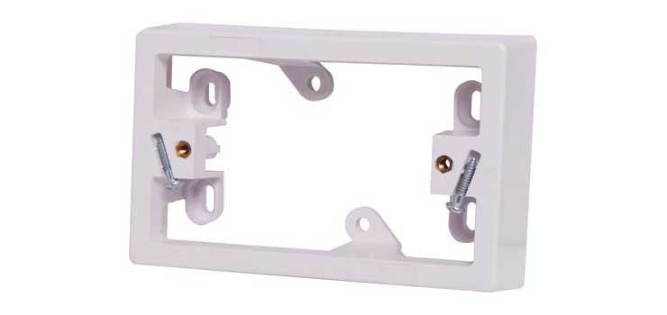 34mm Single Gang Mains Mounting Block