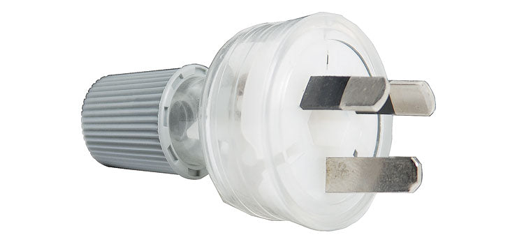 3 Pin 10A Clear Mains Plug HPM