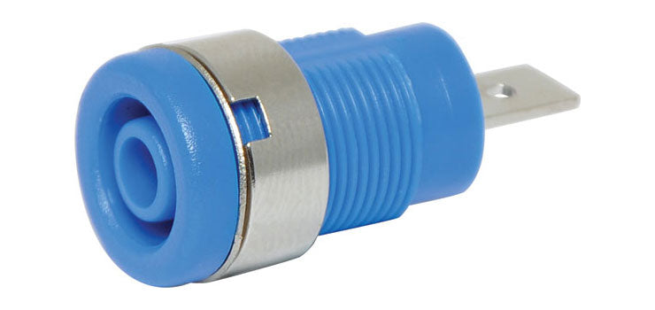 Blue Safety Type Banana Socket