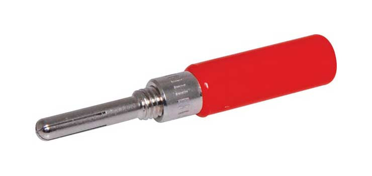 Red Solderless Banana Plug