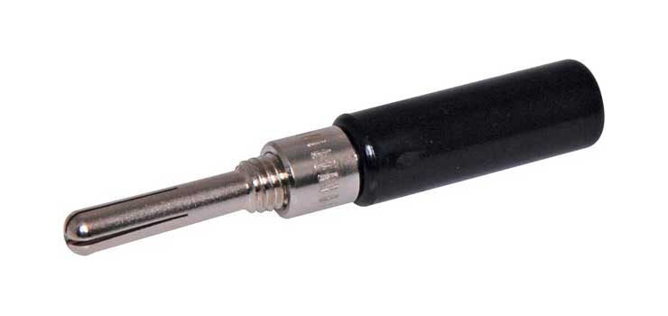 Black Solderless Banana Plug