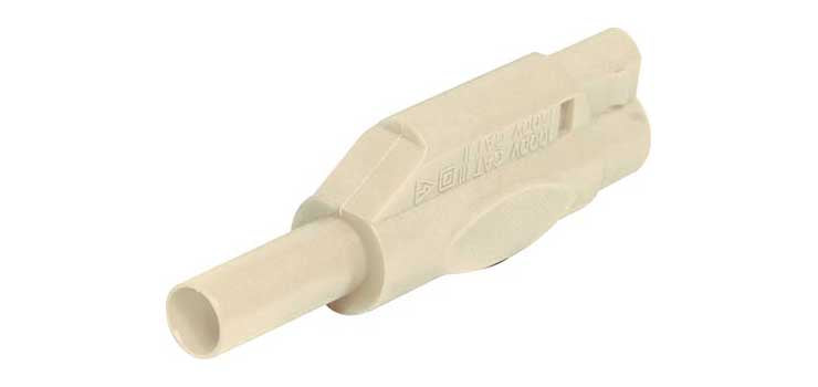 White Insulated Type Banana Plug