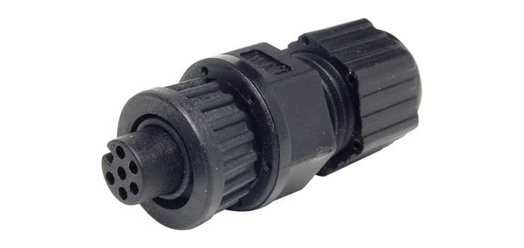 6 Pin 2A Locking Female Line IP66 Waterproof Socket